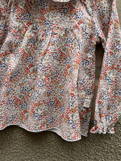 Camiciola MIKELA fiori coccio