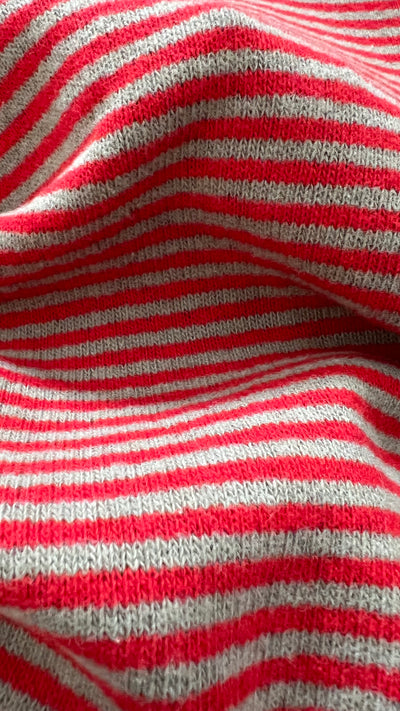 Maglioncino MATTEO a righe BEIGE/ROSSO