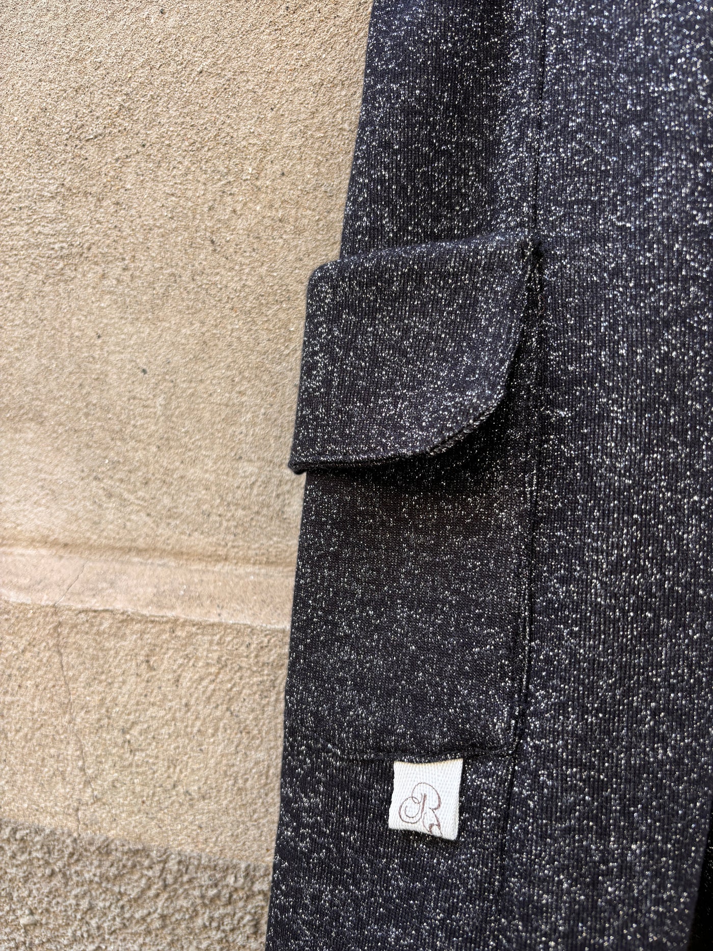 Completo caldo lurex nero TOKYO+ SCATOLETTA