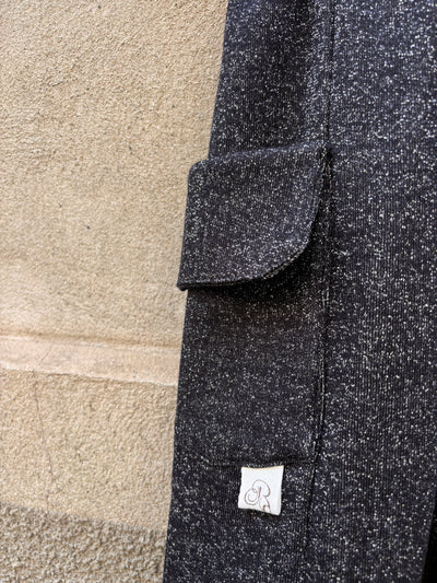 Completo caldo lurex nero TOKYO+ SCATOLETTA