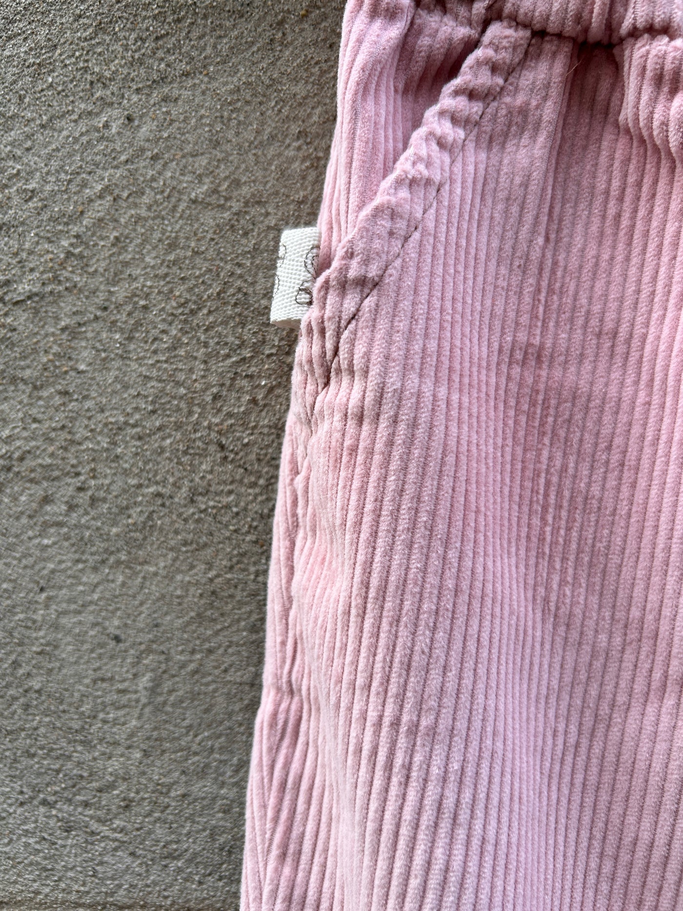 MILANO Pantalone velluto rosa