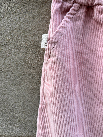 MILANO Pantalone velluto rosa