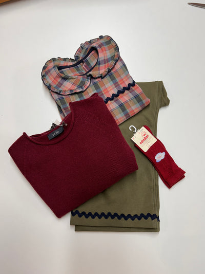 Camiciola MIKELA tartan rosa