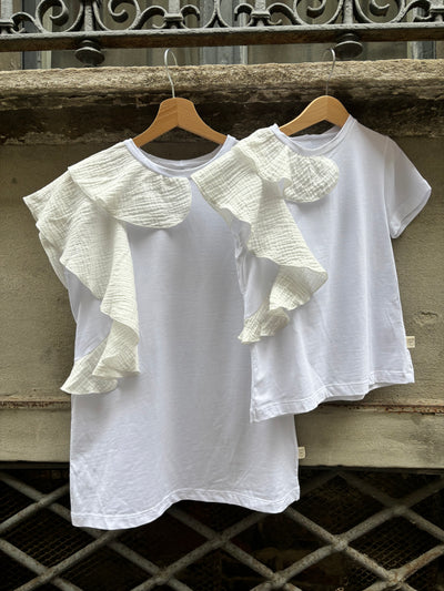 T-shirt PETALO bianca