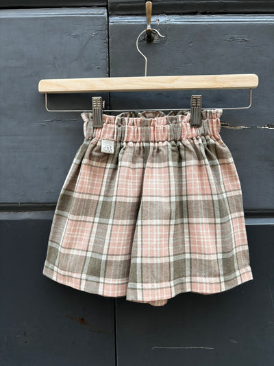 ISOTTA Pantagonna tartan oliva/rosa