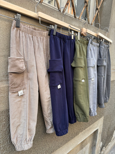 TOKYO Pantalone velluto millerighe cappuccino