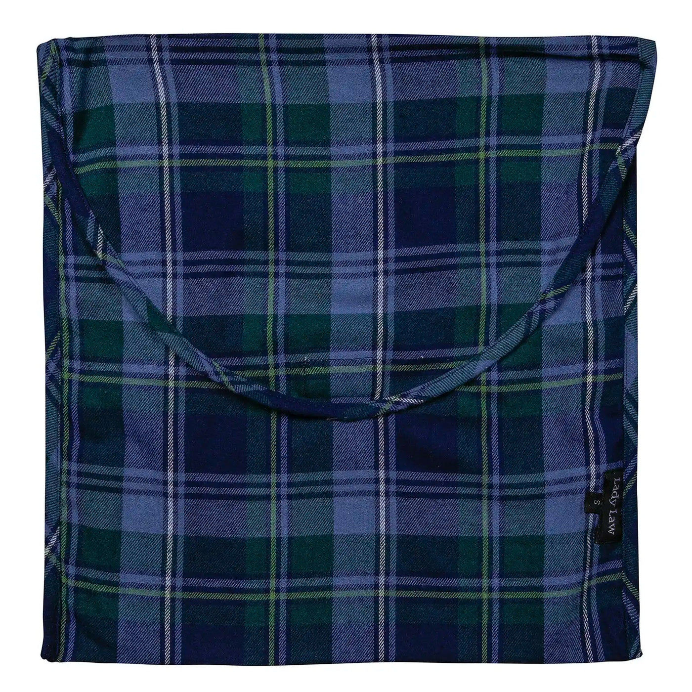 Pigiama DONNA flanella tartan verde e blu - GIRIC