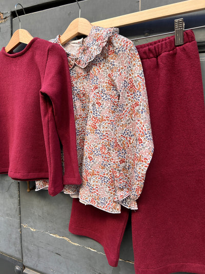 Camiciola MIKELA fiori coccio