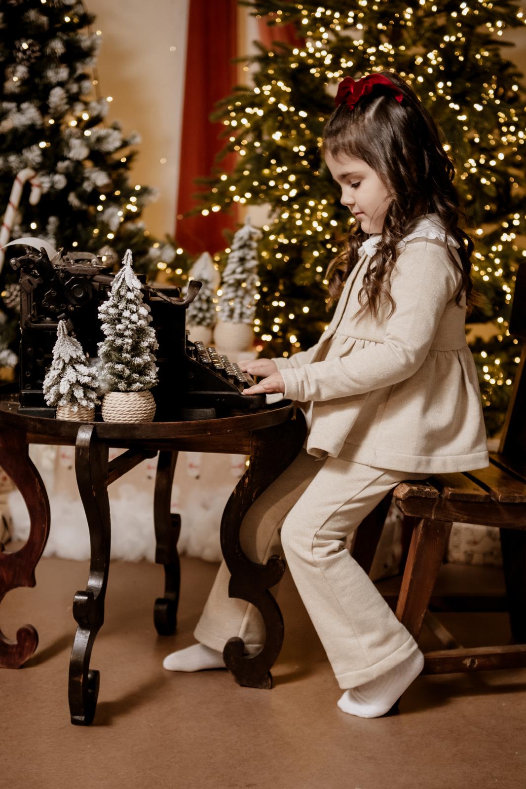 Completo caldo lurex oro ZOE + Giacchina ALICE