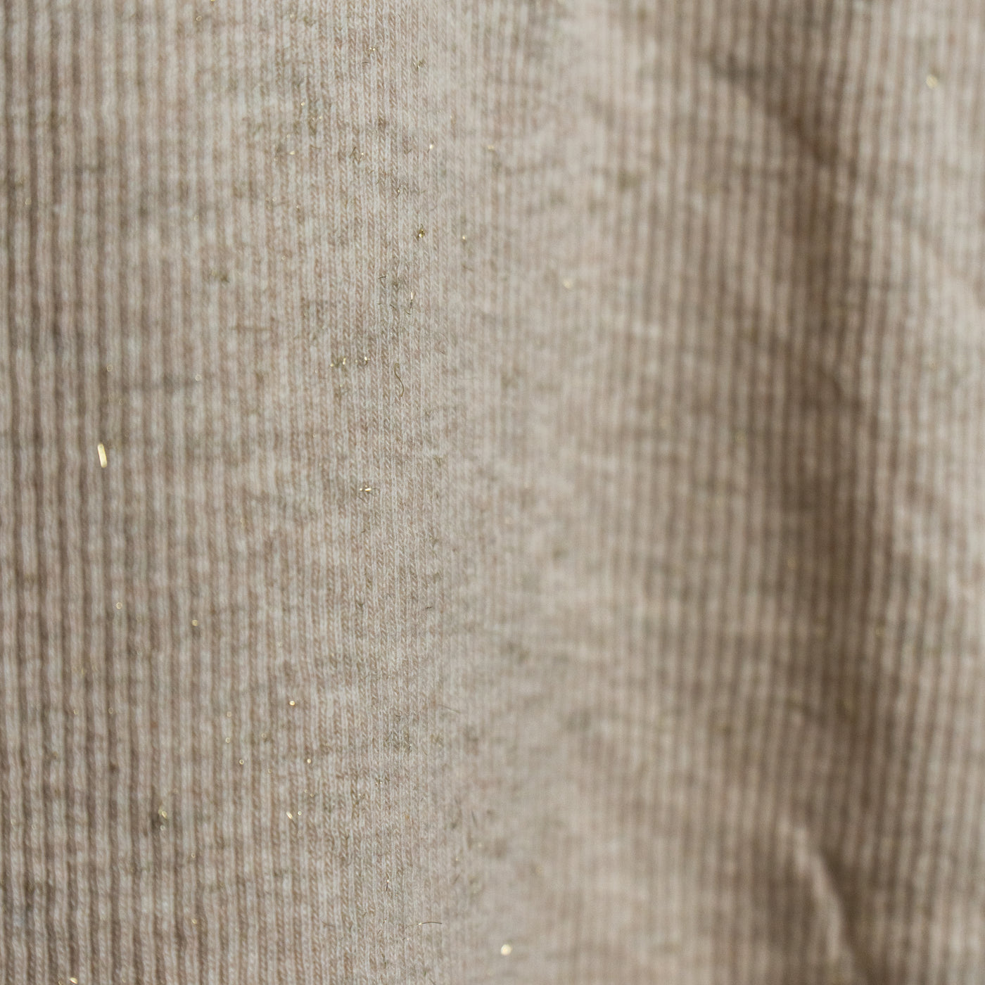 ELOISA maglietta costine beige Lurex