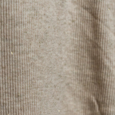 ELOISA maglietta costine beige Lurex