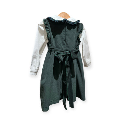 Abito smanicato SARA verde