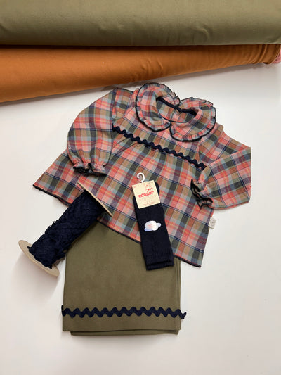 Camiciola MIKELA tartan rosa