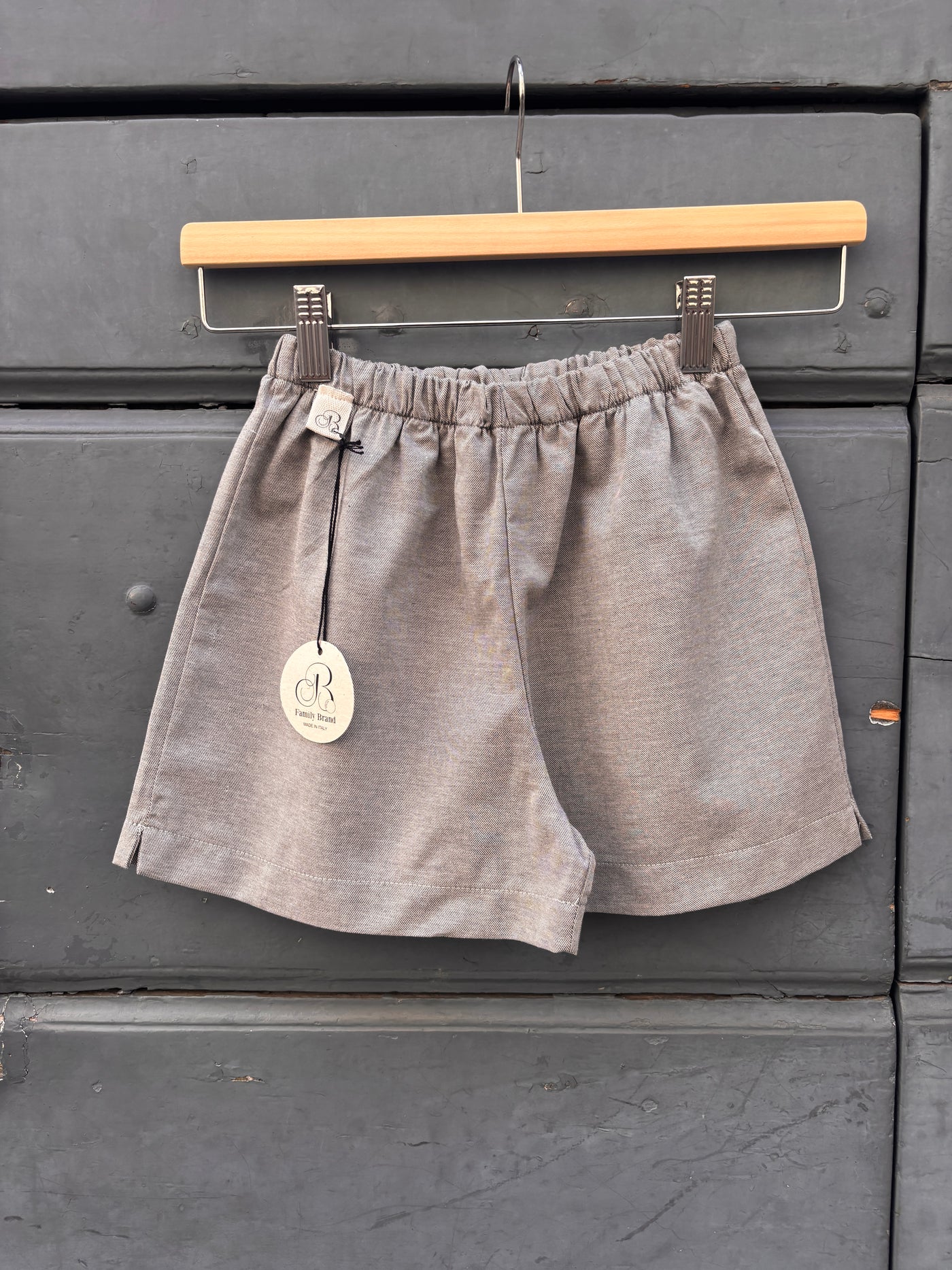 Bermuda ARIANNA cotone grigio perla