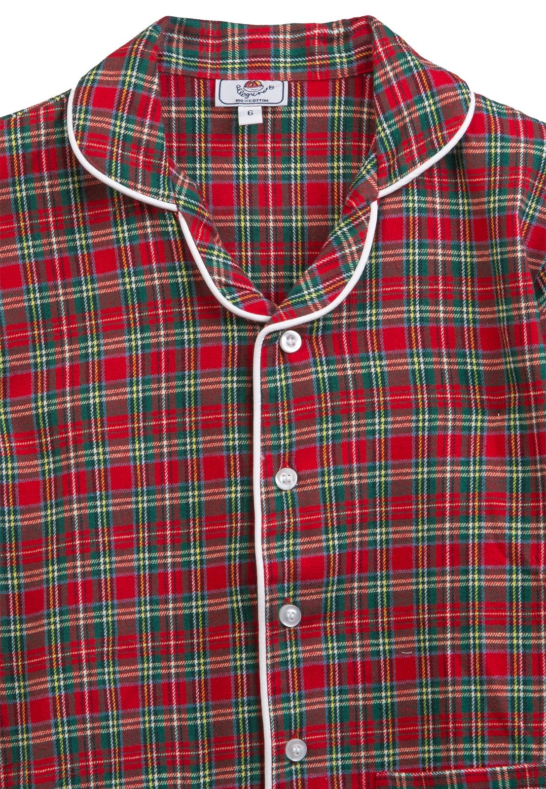 Pigiama DONNA flanella tartan rosso