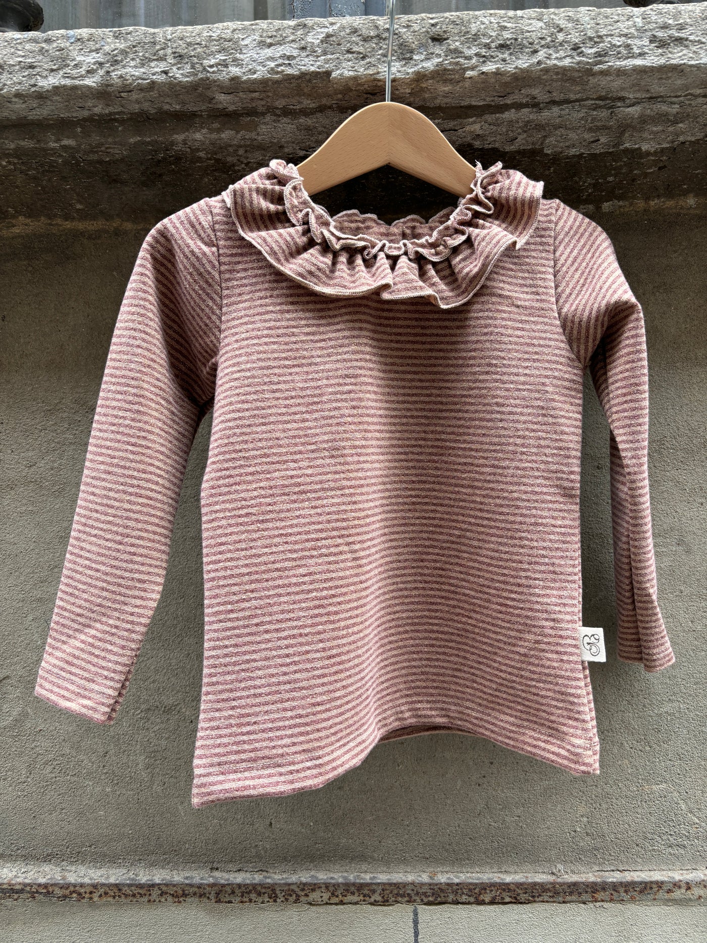 ELOISA righe prugna lurex