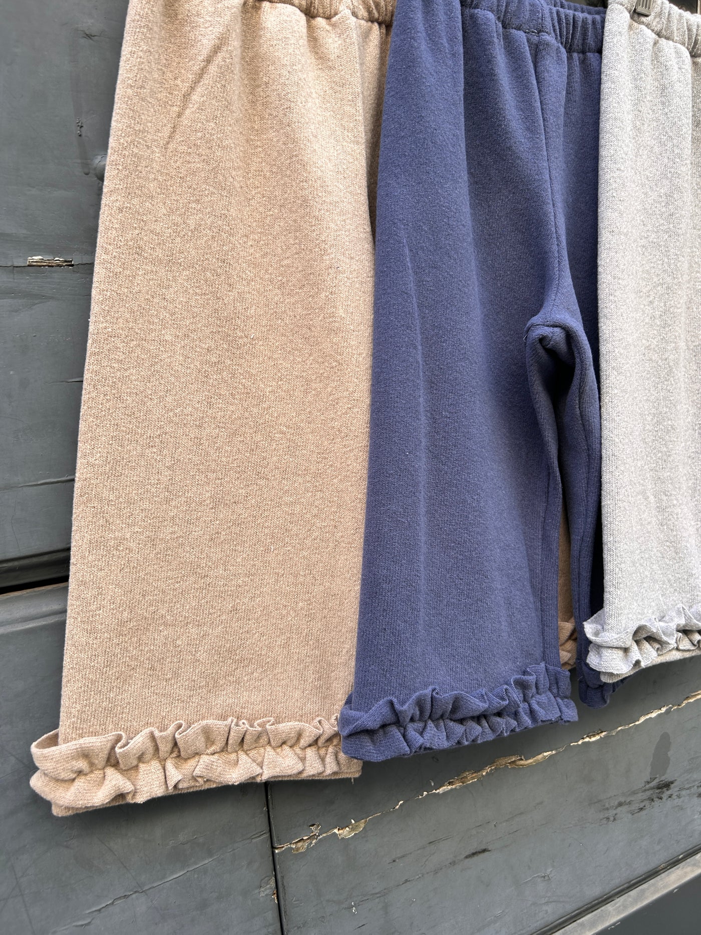 REBECCA Pantalone caldo cotone grigio rouge