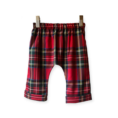 MILANO Baggy tartan rosso