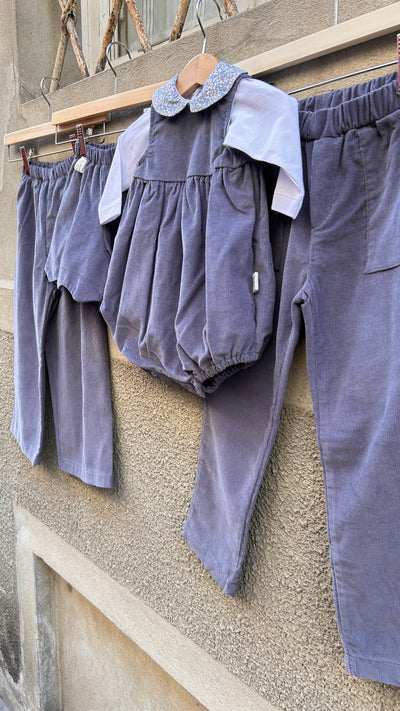 Pantalone NEW YORK micro coste velluto carta zucchero