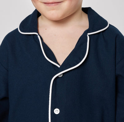 Pigiama JUNIOR flanella blu