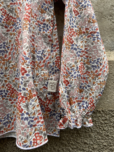 Camiciola MIKELA fiori coccio