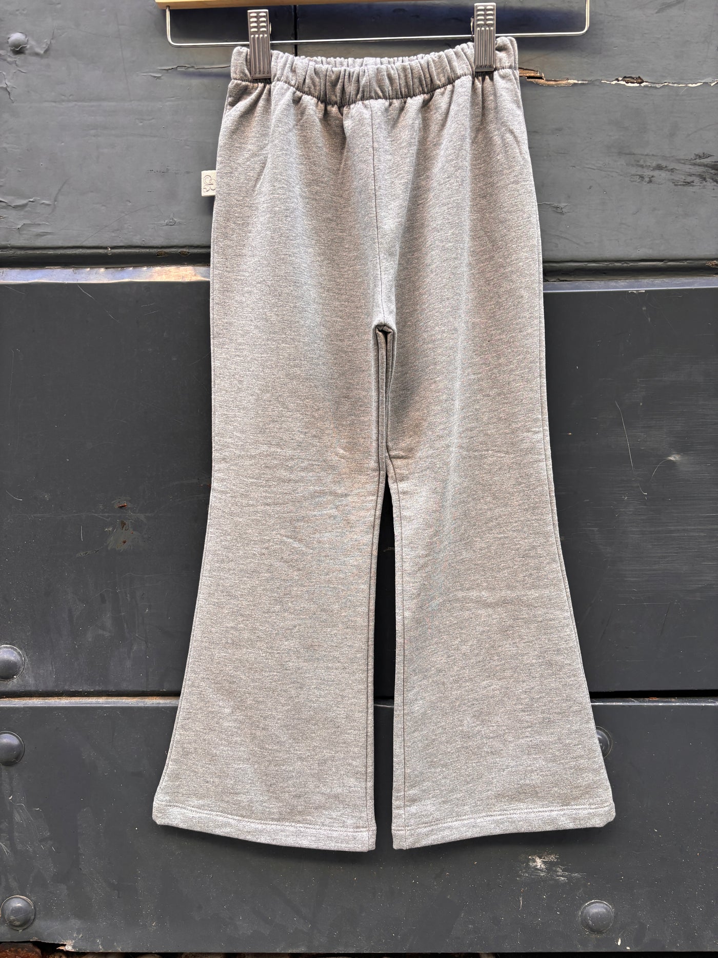 Pantalone ZOE zampetta in felpa grigia