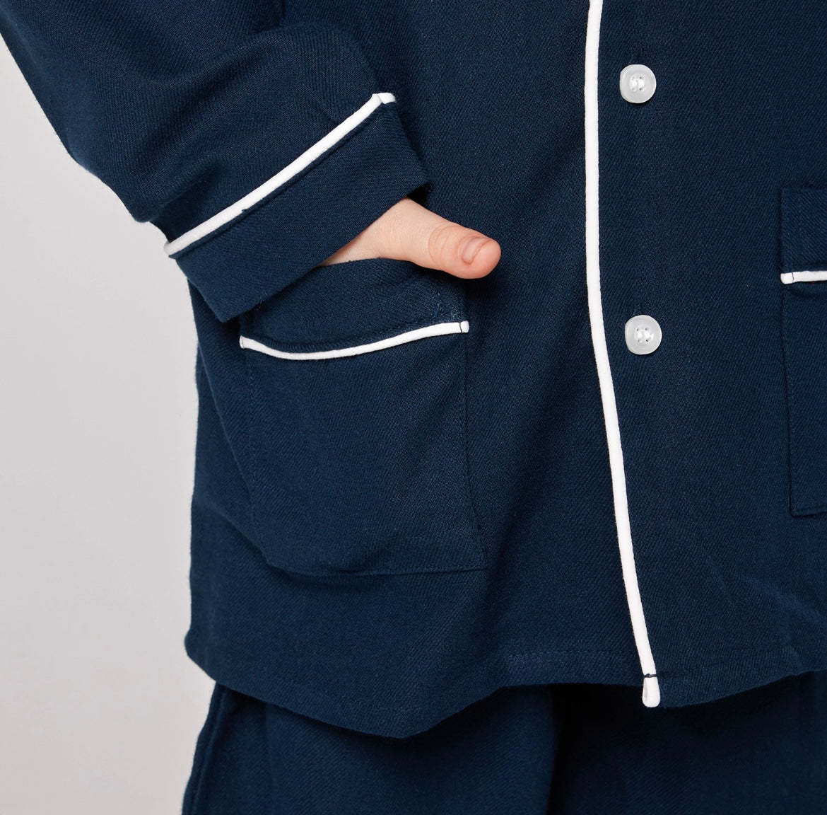 Pigiama JUNIOR flanella blu