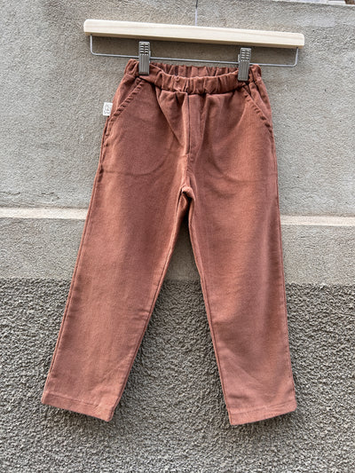 MILANO Pantalone velluto cioccolato
