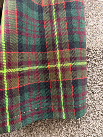 REBECCA Pantalone tartan fluo