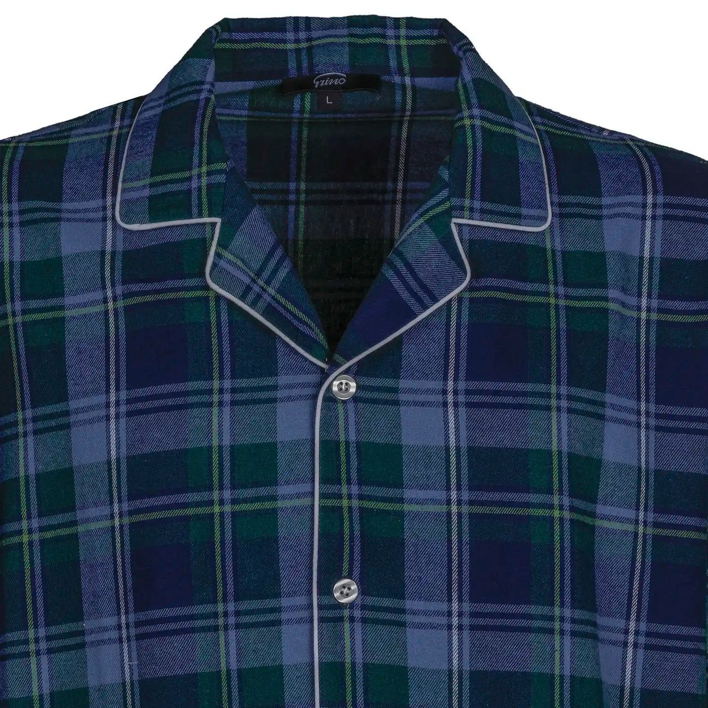 Pigiama UOMO flanella tartan verde e blu - GIRIC
