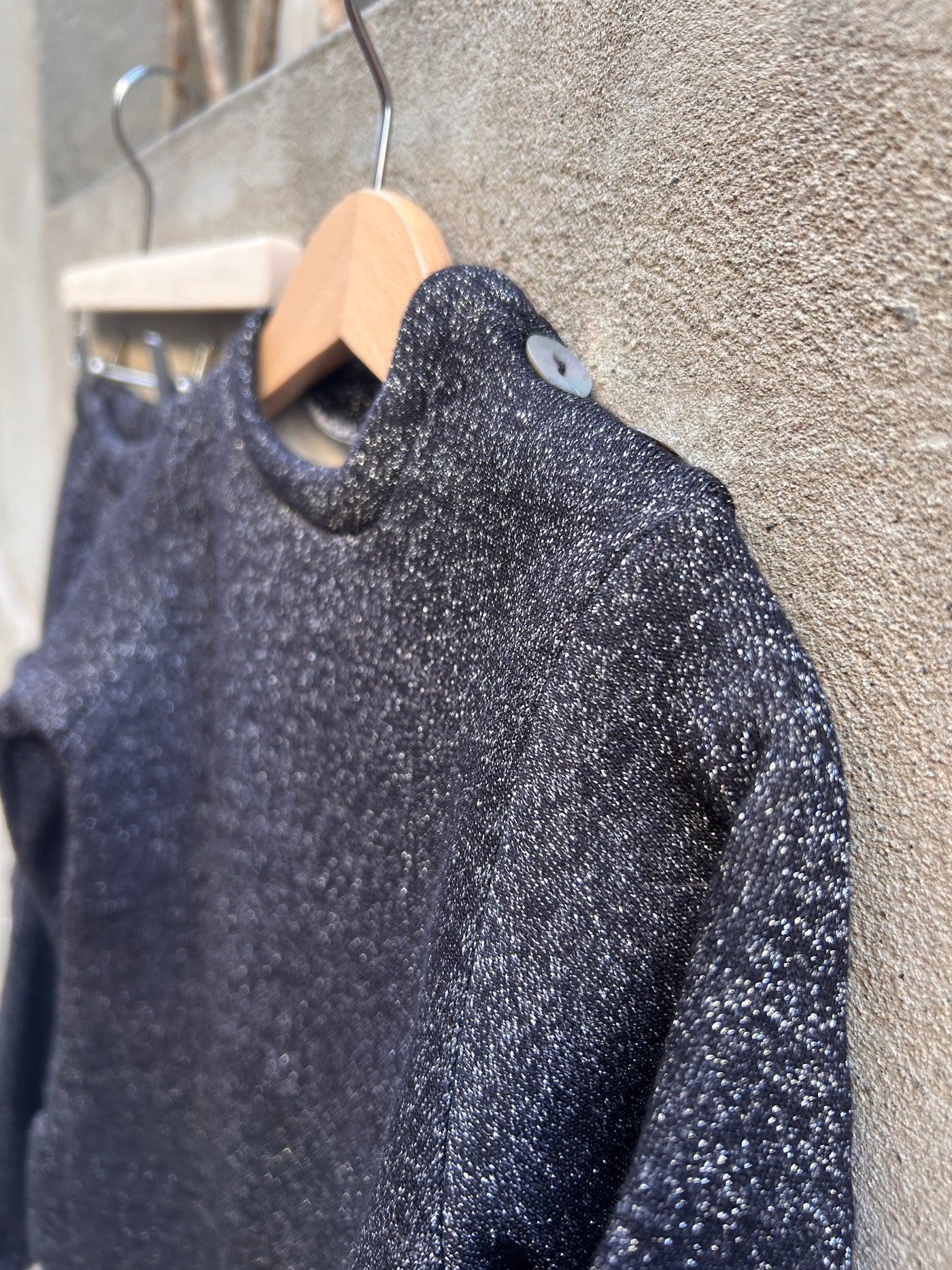 Completo caldo lurex nero TOKYO+ SCATOLETTA