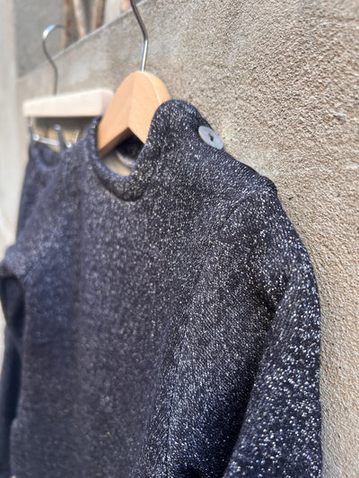 Completo caldo lurex nero TOKYO+ SCATOLETTA