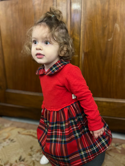 MATILDE Abito tartan rosso