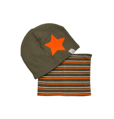 Cuffia e sciarpa caldo cotone Verdone