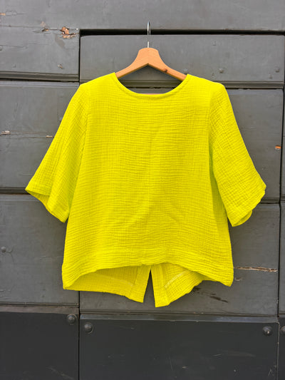BLUSA DONATA mussola fluo