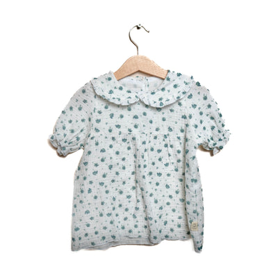 Camiciola MIKELA fiori verde acqua