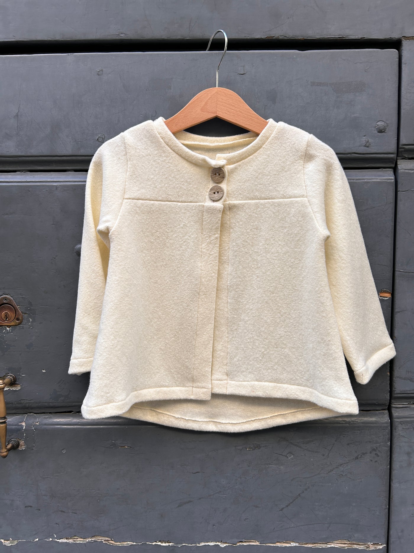 Giacchina GILDA in caldo cotone panna