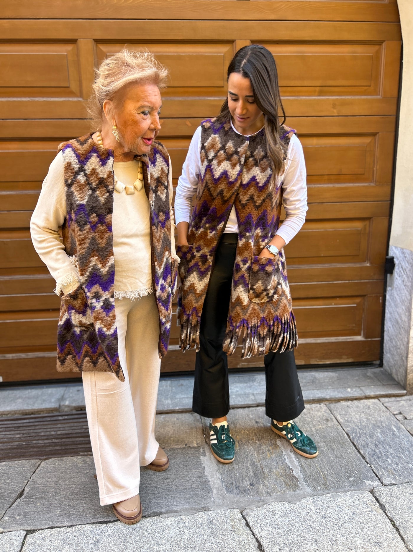 Gilet Peloso Miranda tribale