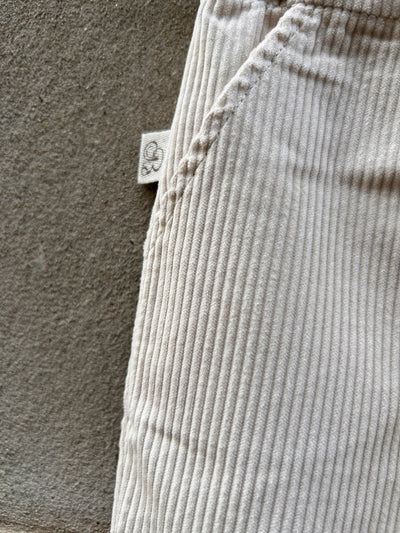 MILANO Pantalone velluto panna