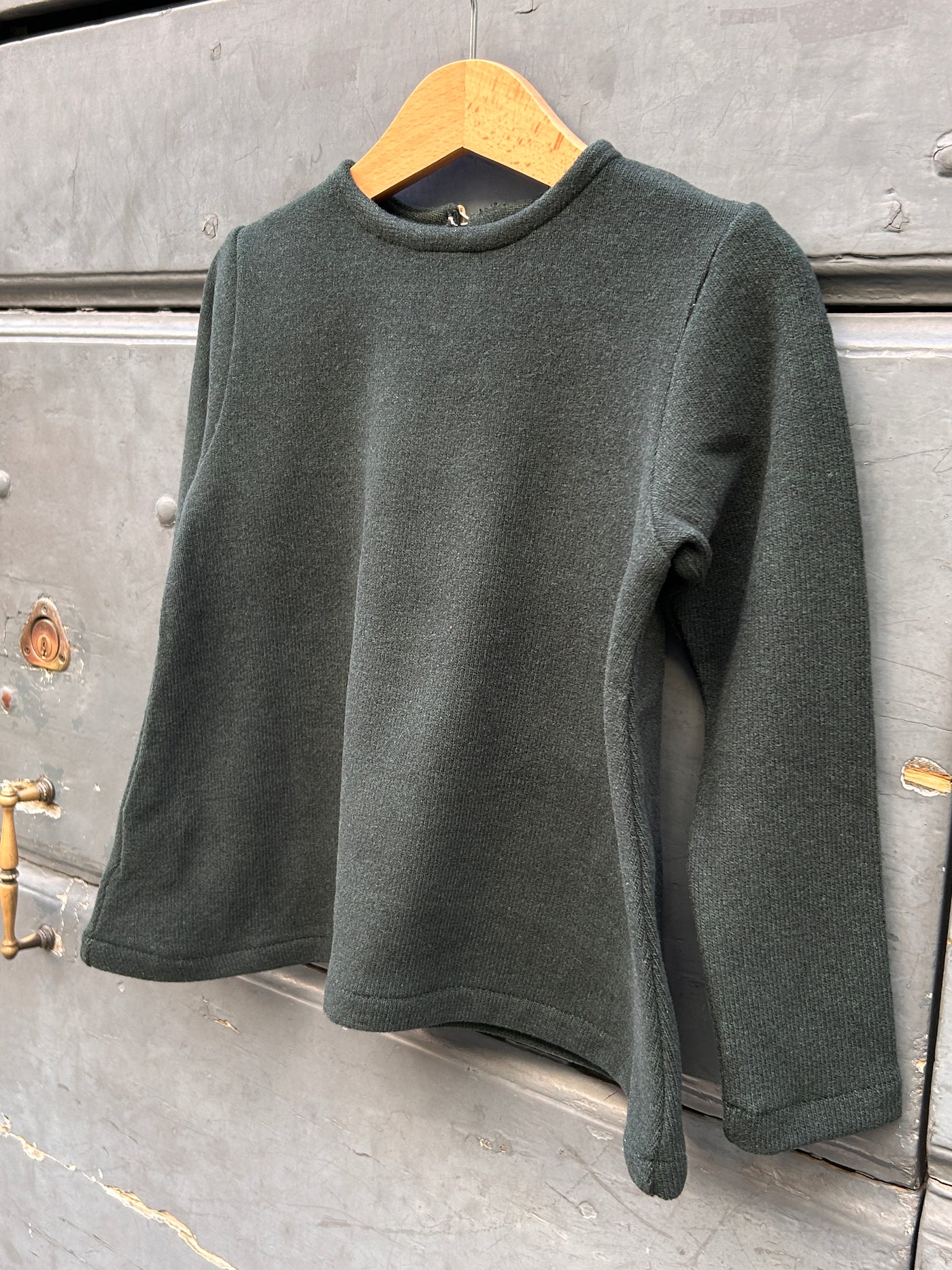 Felpa RUOTA caldo cotone verde