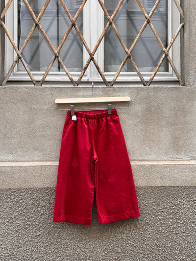 REBECCA velluto millerighe rosso scuro