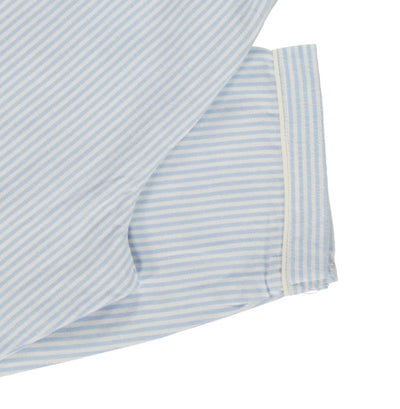 Pigiama BABY flanella bianco e celeste