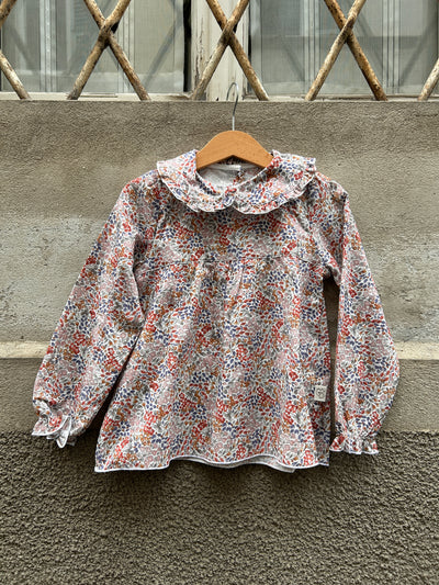 Camiciola MIKELA fiori coccio