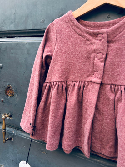 Felpa ALICE prugna caldo cotone