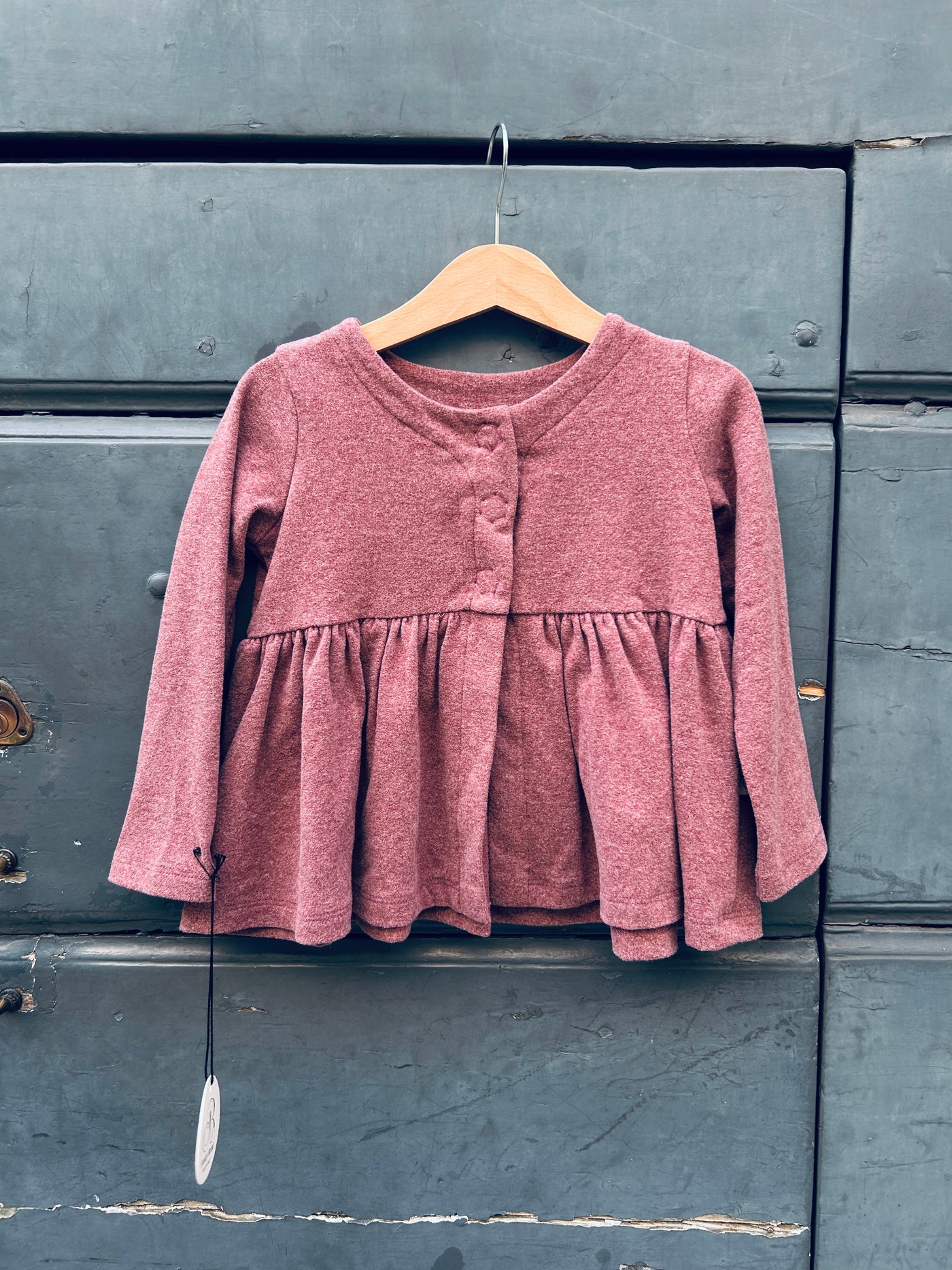 Felpa ALICE prugna caldo cotone