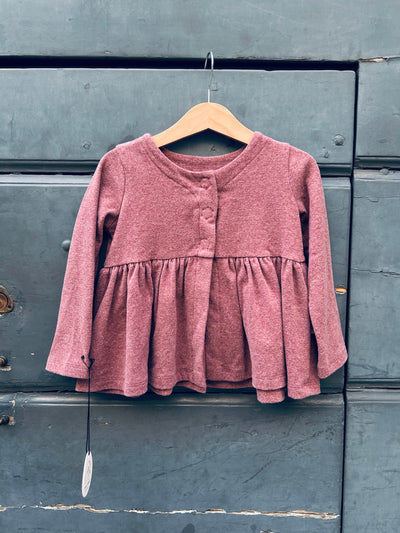 Felpa ALICE prugna caldo cotone