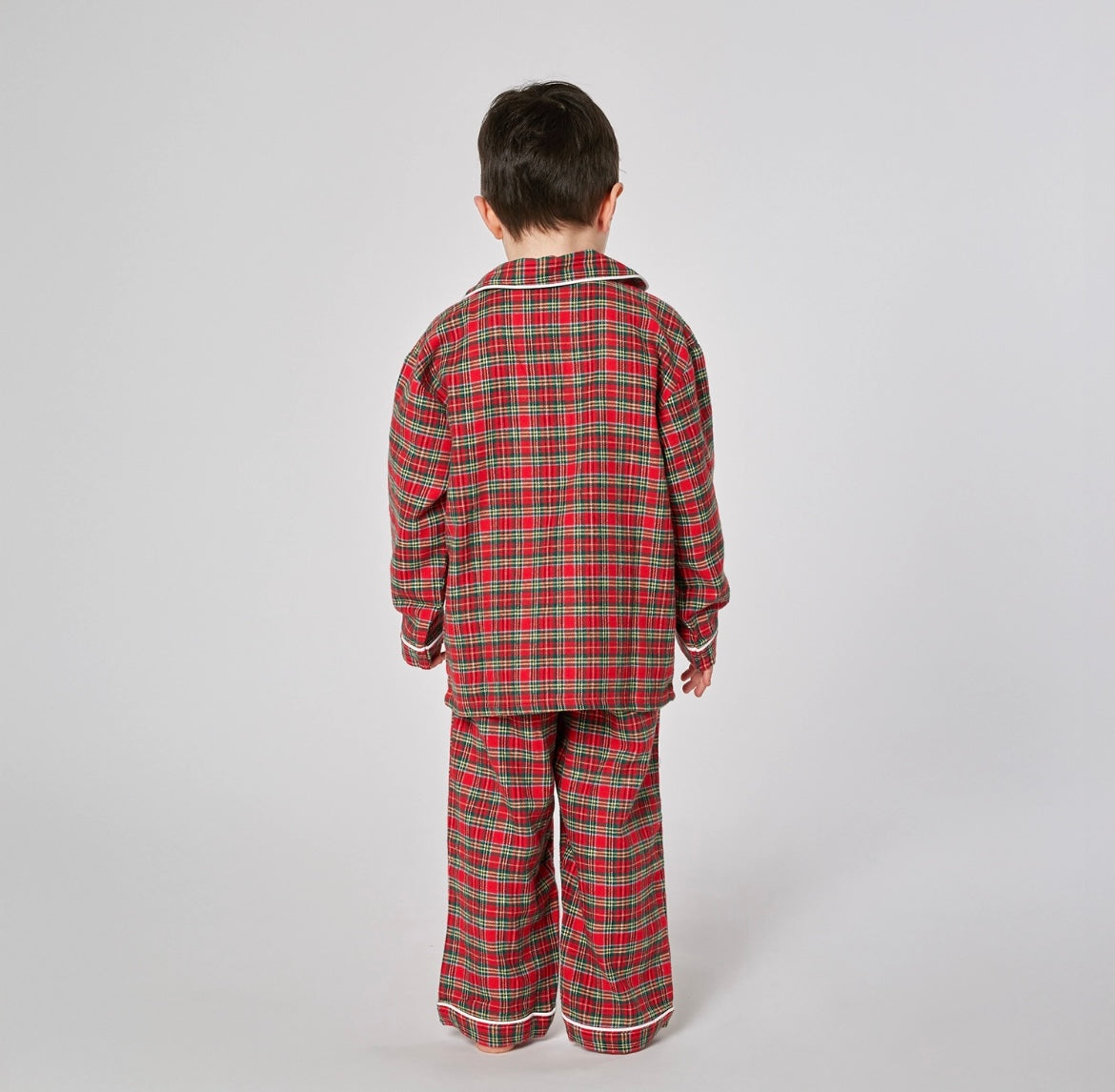 Pigiama JUNIOR flanella tartan rosso