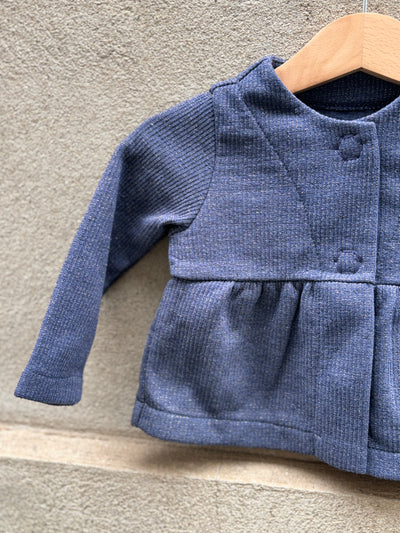 Giacchina ALICE blu jeans lurex