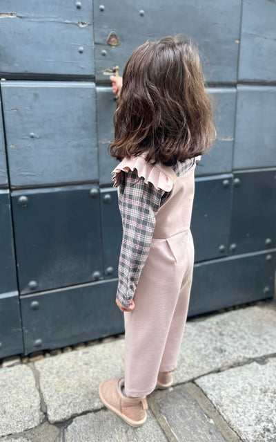 Tuta ELDA rosa punto milano