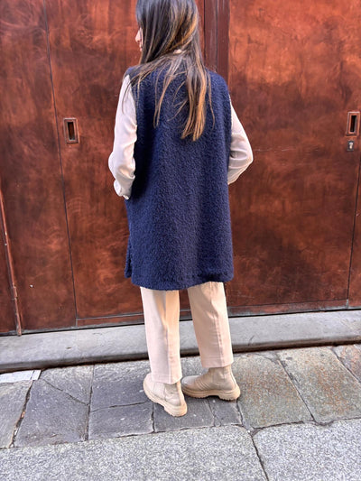 Gilet Peloso Miranda BLU